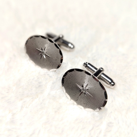 Vintqge Amson Sterling Silver Cufflinks - Picture 1 of 7